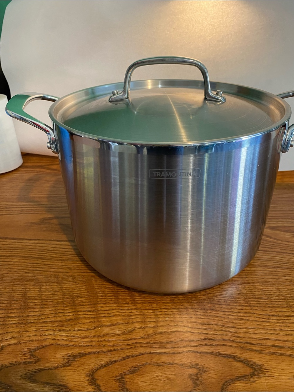 Tramontina Stainless Steel Stock Pot with Lid - Silver